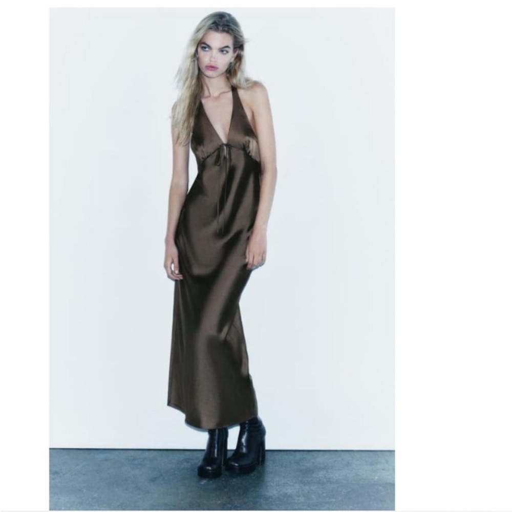 Zara Satin Slip Dress